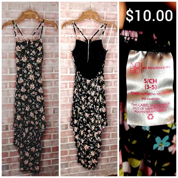 No Boundaries Dresses & Skirts - No Boundaries Floral hi-low Dress